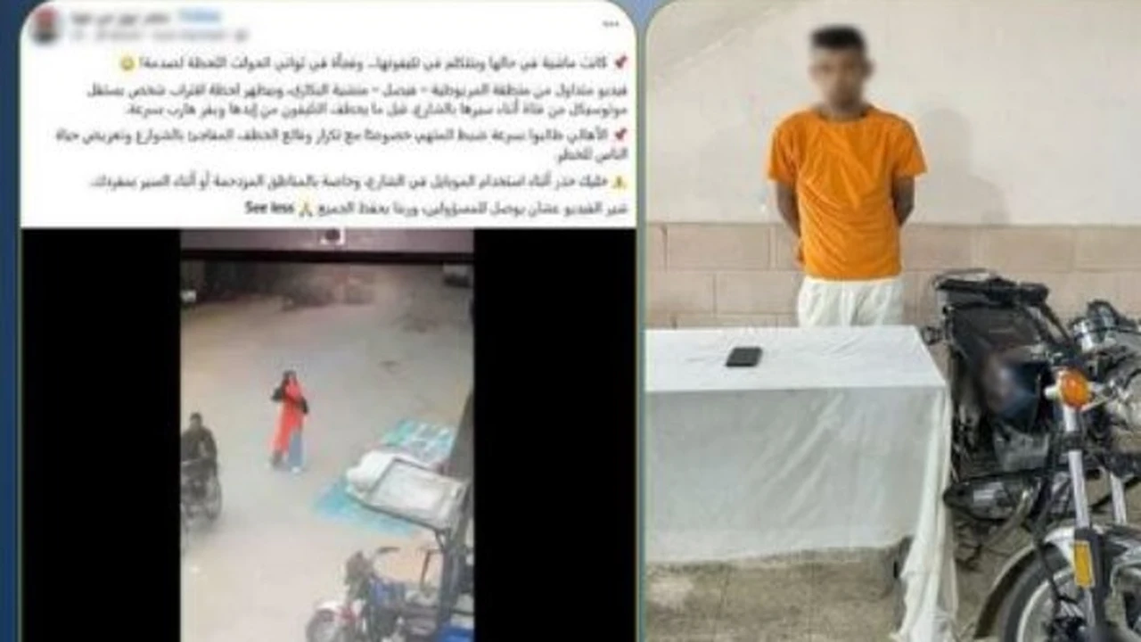 إلقاء القبض على لص سرق هاتف طالبة في الجيزة